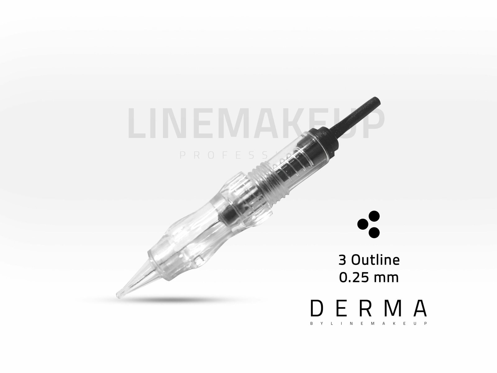 Aiguille 3 Outline maquillage permanent 0.25 mm