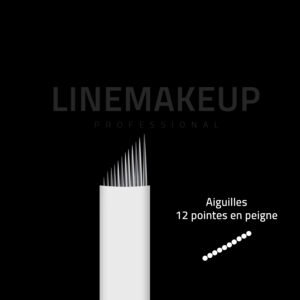 Aiguille microblading 12 pointes en peigne Lot de 20