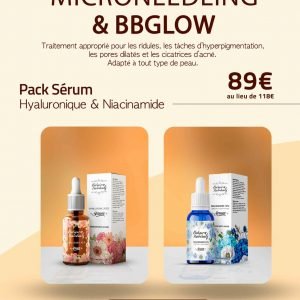 Pack Sérums Hyaluronique & Niacinamide 2x 30ml - Microneedling& BBglow