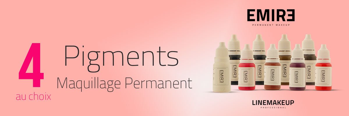 Lot 4 Pigments Maquillage Permanent EMIRE au choix