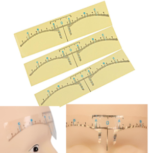 TZ401 - Transparent Eyebrow Ruler Sticker